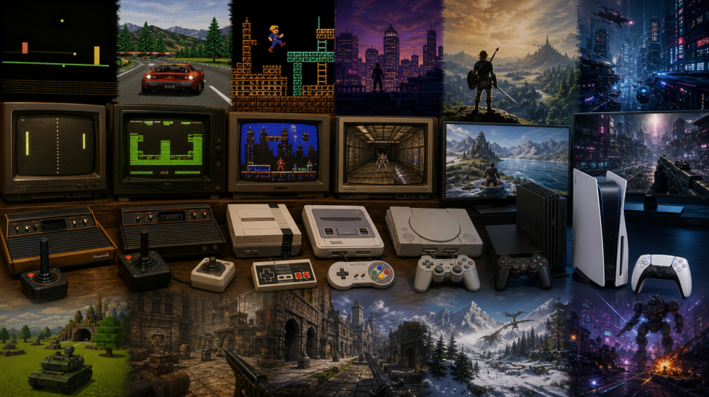 Від Atari до PS5: Еволюція комп'ютерних ігор