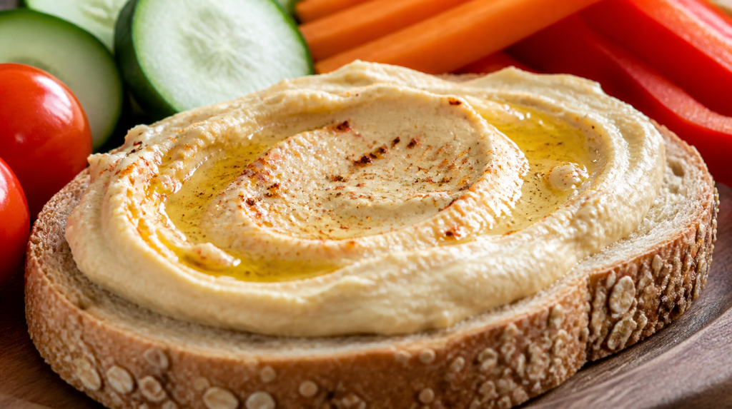 Quick Vegetable Canapés with Hummus gallery image 1